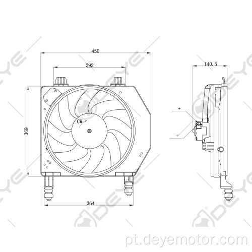 BH 1118160 Novos ventiladores elétricos para radiadores automotivos